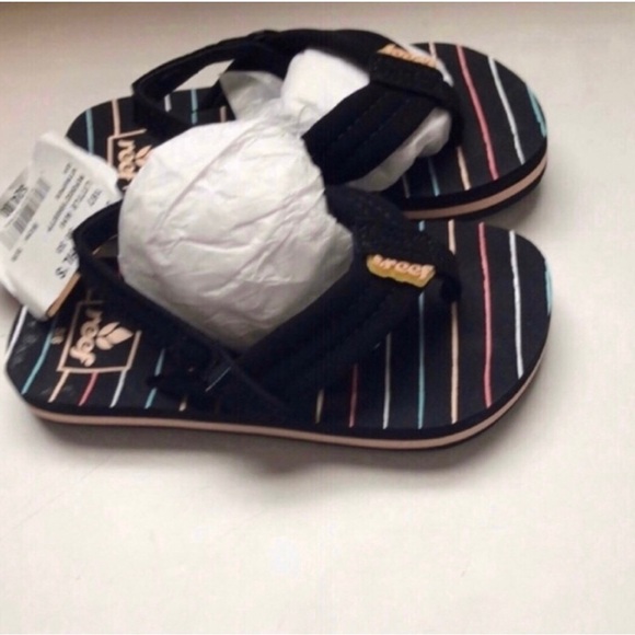 New Girls Sandals Shoes REEF Little Ahi Toddler Girls' Flip Flop Sandals Sz 5/6 - Picture 9 of 11